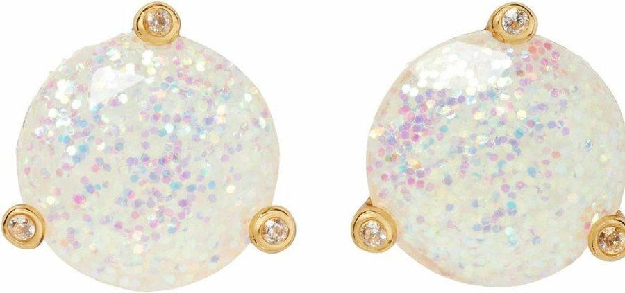 Kate Spade New York Kate Spade Glitter Round Opaque Earrings | Earrings