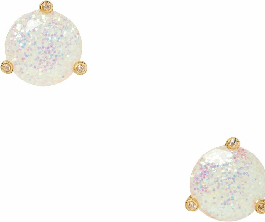 Kate Spade New York Kate Spade Glitter Round Opaque Earrings | Earrings