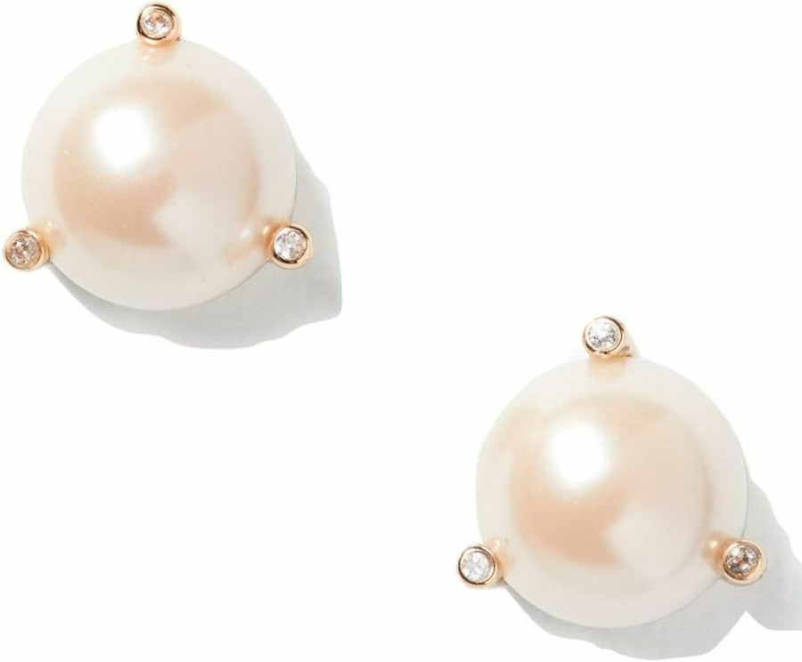 Kate Spade New York Kate Spade New York Rise And Shine Pearl Studs (Rose Gold/Blush) | Earrings