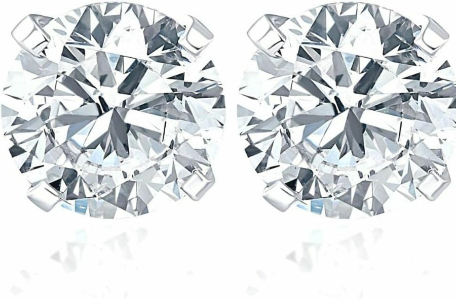 P3 POMPEII3 P3 Pompeii3 1 Carat (Ctw) Diamond Studs In 14K White Or Yellow Gold Lab Grown | Earrings