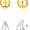 Apsvo Apsvo Chunky Gold Hoop Earrings For Women, Dupes Earrings Lightweight Waterdrop Hollow Open Hoops, Hypoallergenic Gold Plated Earrings Fashion Jewelry For Women Girls | Earrings