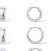 PAVOI Pavoi 18K Gold Plated Sterling Silver Posts 4 Pairs Small Hoop Earrings Set | Huggie Hoop Pack Four Pairs Earrings For Women 10Mm 12Mm 14Mm 16Mm | Earrings