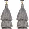 Legitta Legitta Tassel Earrings Layered Tiered Linear Drop Fashion Trending Earrings | Earrings