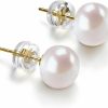 PAVOI Pavoi 14K Gold Aaa+ Handpicked White Freshwater Cultured Pearl Earrings Studs | Earrings