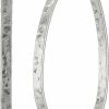 Lucky Brand Lucky Brand Womens Textured Medium Oblong Hoops | Earrings