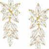 SWEETV Sweetv Marquise Wedding Earrings For Brides, Bridal Bridesmaid Earrings For Wedding, Cubic Zirconia Dangle Drop Earrings For Women | Earrings