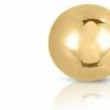 TILO JEWELRY 14K Yellow Gold Ball Stud Earrings With Secure Screw-Backs | Earrings