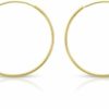 In Style Designz 14K Solid Gold Endless Hoop Earrings, 14K Gold Thin Hoop Earrings, Cartilage Earrings, Helix Earring, Nose Hoop, Tragus Earring, 100% Real 14K Gold | Earrings