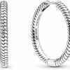 Pandora Pandora Moments Charm Hoop Earrings - Great Gift For Women - Stunning Women'S Earrings - Sterling Silver | Earrings