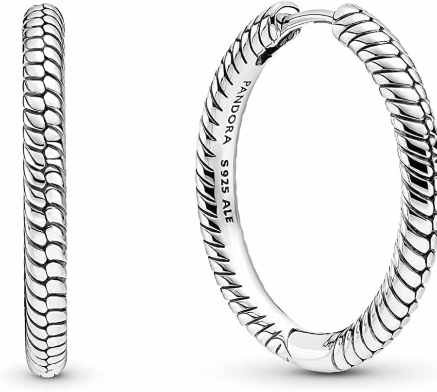 Pandora Pandora Moments Charm Hoop Earrings - Great Gift For Women - Stunning Women'S Earrings - Sterling Silver | Earrings