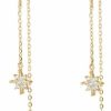 SLUYNZ Sluynz Sterling Silver Cz Star Dangle Earrings For Women Teen Girls Long Dangle Earrings Threader Tassel | Earrings