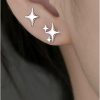 PANSHI Panshi 14K Gold Plated Sterling Silver Post Star Earrings | Hypoallergenic Small Stud Earrings For Women Teen Girls | Earrings