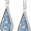 Amazon Collection Amazon Essentials Sterling Silver Pressed Flower Teardrop Earrings (Previously Amazon Collection) | Earrings