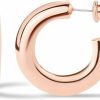 JULIETTE COLLECTION Juliette Collection Gold Hoop Earrings For Women | Chunky Lightweight Open Hoops | 14K Gold Plated Hoops | Trendy Hoop Earrings For Women | Earrings