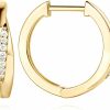 AIGAMIT Aigamit Gold Huggie Hoop Earrings 14K Gold Hoop Earrings For Women Gold Hoop Earrings 14K Gold Diamond Hoop Earrings For Women (20.5Mm) | Earrings