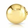 TILO JEWELRY 14K Yellow Gold Polished Ball Stud Earrings With Butterfly Pushback | Earrings