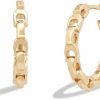 Amazon Coach Women'S Signature Chain Hoop Earrings | Earrings