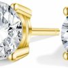 Anbamahong Anbamahong Moissanite Earrings Lab Created Diamond 925 Sterling Silver Stud For Men Women Jewelry Gifts | Earrings