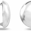 LeCalla Lecalla 925 Sterling Silver Omega Back Earrings Jewelry Medium Large Pierced Ear Clips Stud Earring For Women | Earrings