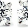 P3 POMPEII3 14K White Or Yellow Gold 1 Ct T.W. Round-Cut Natural Diamond Studs Women'S Screw Back Earrings | Earrings