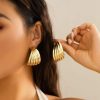 Xerling Xerling Chunky Layered Twisted Gold Hoop Earrings Retro Thick U Shape Open Hoop Earrings For Women Girls Party Gifts | Earrings